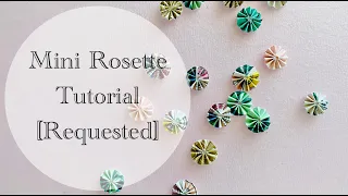 Craft With Me | Mini Paper Rosette Tutorial | Half Inch Rosettes! - Requested -