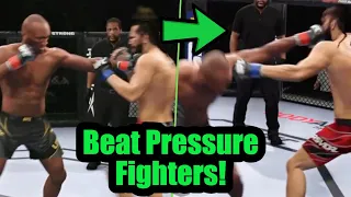 5 Ways To Use The Push Against Pressure Fighters in UFC 4 | ufc 4 how to push