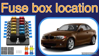 2010 BMW 1 Series fuse box location