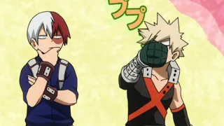 Todoroni and Bakugou being friends