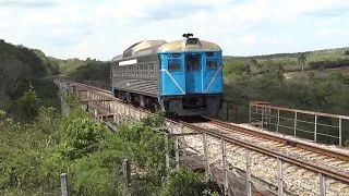 CUBA by Rail.  The real Cuba from a USA built Budd Car, filmed in 2014