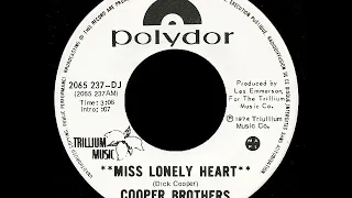 Cooper Brothers  - Miss Lonely Heart (1974, Canada)