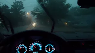 Driving a 2012 Ford Fusion Sport in a Big Thunderstorm