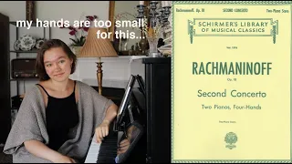 i learned rachmaninoff's piano concerto no. 2 (first movement) in a week | PRACTICE VLOG