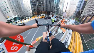 Building BMX Ramps in NYC Construction Sites