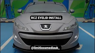 CHEAP EYELIDS/HEADLIGHT COVERS FOR A PEUGEOT RCZ