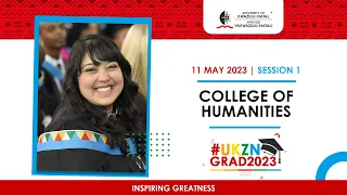 11 May 2023 | SESSION 1 |  COLLEGE OF HUMANITIES