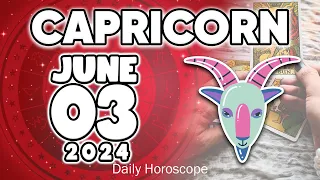 𝐂𝐚𝐩𝐫𝐢𝐜𝐨𝐫𝐧 ♑ 𝐓𝐑𝐄𝐌𝐄𝐍𝐃𝐎𝐔𝐒 𝐕𝐄𝐑𝐘 𝐒𝐓𝐑𝐎𝐍𝐆 𝐍𝐄𝐖𝐒❗️😨 𝐇𝐨𝐫𝐨𝐬𝐜𝐨𝐩𝐞 𝐟𝐨𝐫 𝐭𝐨𝐝𝐚𝐲 JUNE 3 𝟐𝟎𝟐𝟒 🔮#horoscope #new #tarot