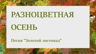 Золотой листопад Песня Разноцветная осень  к нам в окошко стучится вокал