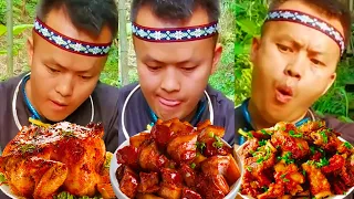 【ASMR MUKBANG】Challenge the Miao people's secret recipe of jar meat, super spicy!