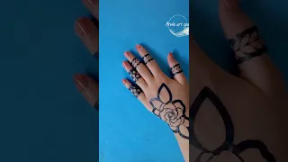 Mehendi flower sticker |henna Stencils available worldwide.