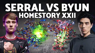 Serral vs Byun: EPIC SERIES! | HomeStory XXII (Bo5 ZvT) - StarCraft 2