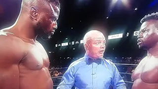 Heavyweight boxer walks out of ring