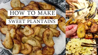 Sweet Plantain Recipe - The Puerto Rican Way!