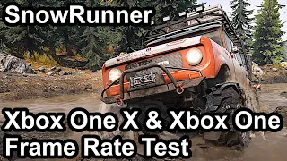 Spintires: SnowRunner Xbox One X vs Xbox One Frame Rate Comparison