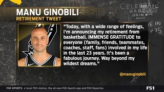 Legend: Manu Ginobili Announces Retirement From NBA After 16 Seasons With The San Antonio Spurs!