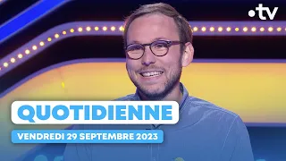 Emission Quotidienne du Vendredi 29 Septembre 2023 - Questions pour un Champion