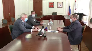 Александр Евстифеев провел рабочую встречу с руководителем ПАО «МАК «Вымпел»