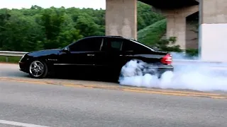 Mercedes W211 E270 Drift & Burnout