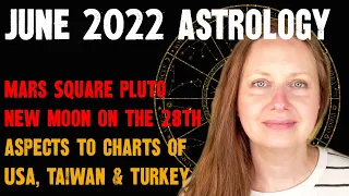 Month of June 2022 Astrology Forecasts - June 28 New Moon - Mars in Aries Square Pluto in Capricorn