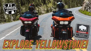 Exploring Yellowstone National Park on Harley Davidsons | 2021 | 3,000 Mile Week | 2LaneLife | 4K