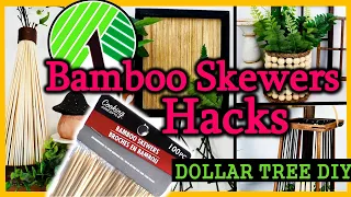 *BEST* $1 Bamboo Skewers HACKS & DIYS | Dollar Tree GENIUS Home Decor 2022