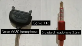 how to convert nokia 6680 headphone to standard headphone 3.5mm .|diy @ home