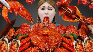 MUKBANG Giant KingCrab Shrimp Spicy Seafood Eatingshow by HIU 하이유