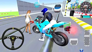 LIVE🛑✅3D Driving Class Simulator - Bullet Train Vs Motorbike - Bike Driving Game - Android Gameplay