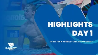 HIGHLIGHTS DAY 1 | 19th FINA World Championships Budapest 2022