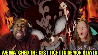 NON DEMON SLAYER FANS WATCHES THE MOST INTENSE FIGHT IN DEMON SLAYER | THIS BLEW US AWAY!