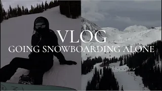 GOING SNOWBOARDING ALONE | Snowboard Vlog | Anita Sekera