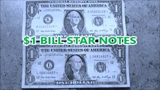 $1 BILL STAR NOTES found searching currency