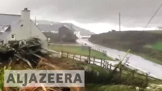 Three dead and 360,000 properties without power as Storm Ophelia hits Ireland