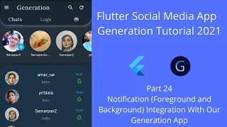 Notification (Foreground and Background) in Flutter Social Media Chat App Tutorial | Part 24