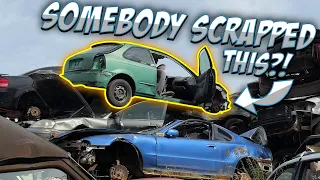 Searching for rare Honda parts in the Junkyard!