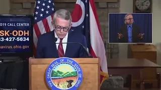 State of Ohio Governor DeWine news conference addressing coronavirus in Ohio  on 10/29/2020