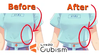How to add creases to clothes Live2d physics tutorial no extra art needed