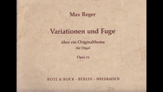 Max Reger - Variationen und Fuge über ein Originalthema op. 73 - Willem Tanke, organ