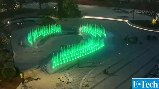 Dry fountain n Interactive fountain project in Ding Shan River