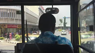 Public bus ride in Fiji