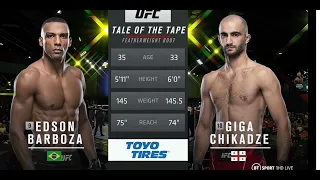 Обзор боя Едсон Барбоза vs Гига Чикадзе.Бій на UFC Vegas 35.