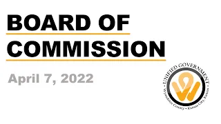 April 7, 2022 Full Commission meeting