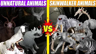 Unnatural Habitat vs Skinwalker Animals Turf War | SPORE