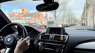 Visit Groningen with me | ASMR Drive | BMW 116d