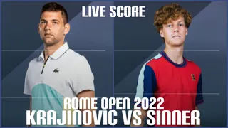 Filip Krajinovic vs Jannik Sinner | Rome Open 2022 Live Score