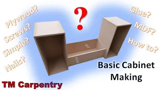 How to Make a Basic Cabinet Using MDF and a few DIY Tools- Part 1