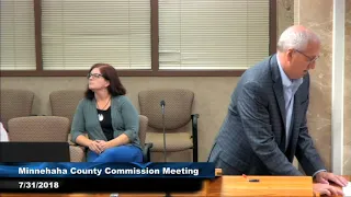 Minnehaha County Commission Meeting - July 31st, 2018