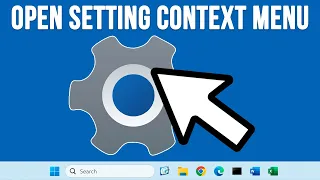 How to Create a Right Click Context Menu Option to Open Any Windows Setting