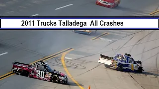 All NASCAR Crashes from the 2011 Fred's 250 powered by Coca-Cola